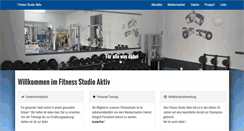 Desktop Screenshot of fitness-studio-aktiv.de