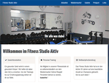 Tablet Screenshot of fitness-studio-aktiv.de